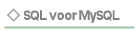SQL voor MySQL